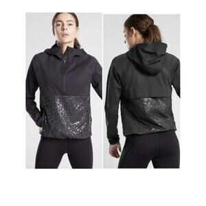 Athleta Endurance Hybrid Run Hoodie Jacket Size M
